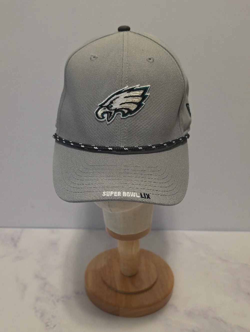 Philadelphia Eagles Gray Super Bowl LII Rope Cap
